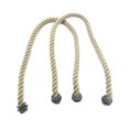 thumbnail image 3 of 2 bolsas de lona con asa de cuerda para reparación de bandas trenzadas, para hacer bricolaje, con asa superior, correas de repuesto para monedero para Fernando Asas de bolso, 3 of 8