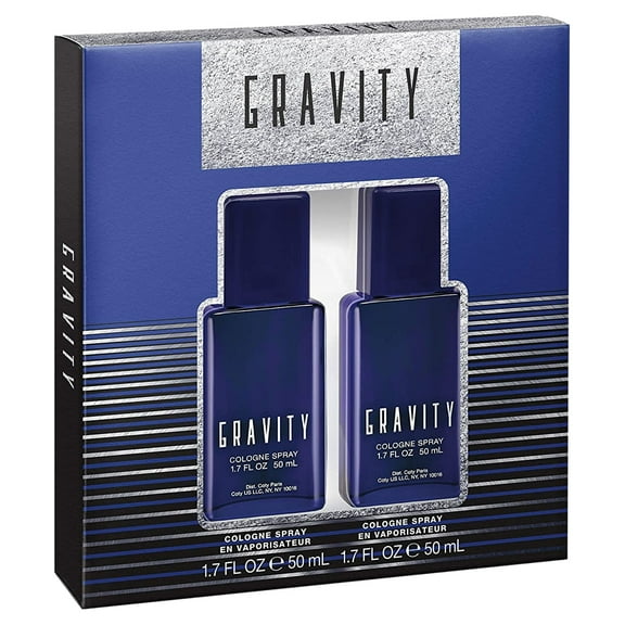 GRAVITY by Coty Cologne Spray 1.7 oz for Men Pack of 2