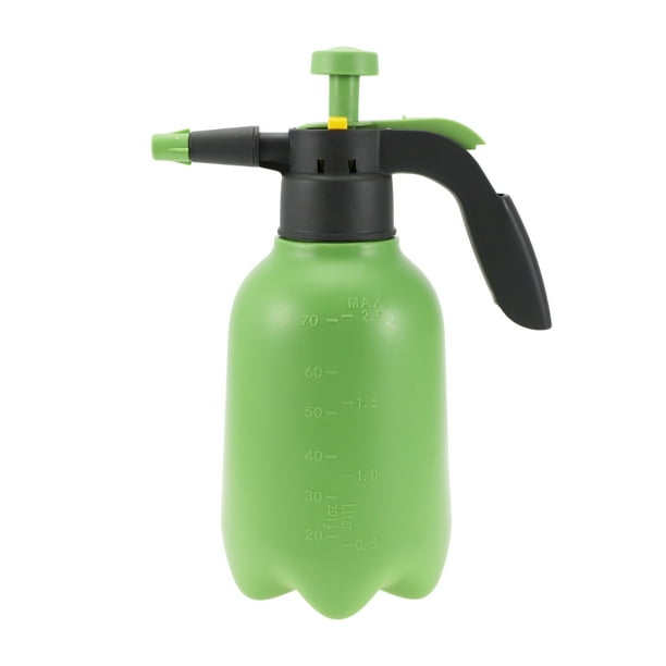 Botellas de spray de riego únicas para exteriores, regadera manual de presión para el hogar y jardín, plástico ajustable de 2L 1 Pc Verde