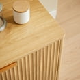 thumbnail image 7 of Semiocthome 67" Sideboard, Curved Contour Storage Cabinet, 4-Doors, Natural, 7 of 7