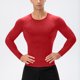 thumbnail image 1 of pstuiky camisas de hombre de manga larga, Mallas deportivas de manga larga para hombre, informales, de color liso, para correr y hacer ejercicio, de alta elasticidad. tops de invierno para hombre l, 1 of 7