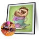 thumbnail image 1 of Cuadros Decorativos 5D DIY Diamond Painting Kits Full Square Drill Erizo en Copa Mosaico Imagen Tmvgtek embutido en tela, 1 of 9