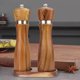 thumbnail image 4 of Bandeja para molinillo de sal y pimienta, bandeja de madera de acacia, soporte y soporte para molinillo de pimienta (diámetro interior de 2,5 pulgadas) para muchos molinos y cocteleras, 4 of 4