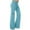 Sky Blue, variant on Lenago Autumn Women Workout Out Leggings Stretch Waist Button Pocket Yoga Gym Loose Pants Gift for Women