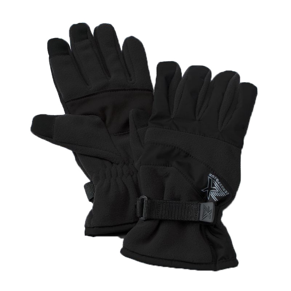 ZeroXposur Men Clyde Polar Fleece Touch Tech Ski Gloves