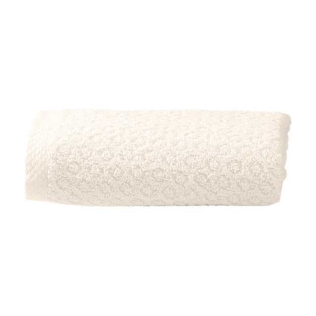 Leodye 1PCS 14x30in High Density Fleece Towel Soft Absorbent Design Household Purified Washcloth Accessory