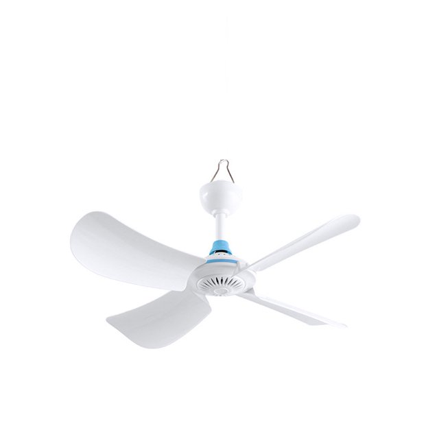 Inteprter Ventilador de techo de 6 hojas alimentado por USB, ventiladores colgantes silenciosos, enfriador de plástico, ahorro de energía para Electrodomésticos