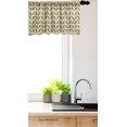 thumbnail image 2 of Ambesonne Abstract Valance Pack of 2, Geometric Pattern Zigzags, 42"X18", Eggshell Dark Yellow, 2 of 3