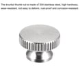 thumbnail image 4 of Knurled Thumb Nuts, 10 Pack M4 x D12mm x H8mm 304 Stainless Steel Blind Hole Nuts, 4 of 6