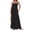 Black, variant on Women's Sleeveless Maxi Dress with Spaghetti Straps, Square Neck Casual Flowing Summer Vacation Beach Dress