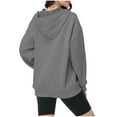 thumbnail image 4 of Womens Half Zip Pullover Hoodies with Side Pockets Oversized Sweatshirt Long Sleeve Fall Clothes, 4 of 6