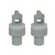 thumbnail image 1 of 2x adaptador de válvula de manguera de bomba de aire de bote inflable de plástico ABS para cama de aire de Kayak gris kusrkot Adaptador de válvula de kayak, 1 of 8