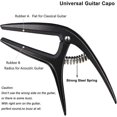 thumbnail image 3 of KAIYANG Cejilla Snap-On para guitarras acústicas, eléctricas y clásicas de 6 a 7 cuerdas (negra), 3 of 5