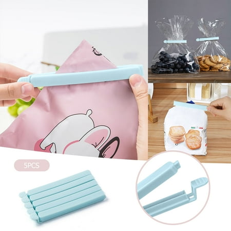 

ZHIYU 5PC Sealing Clip Snack Preservation Clip Tea Milk Powder Kitchen Food Bag Sealing Clip Food Clip T