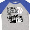 thumbnail image 4 of Inktastic Little Sister and Biggest Baseball Fan Girls Toddler T-Shirt, 4 of 5