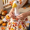 thumbnail image 5 of Sruoe Porch Goose Outfits, 23 Inch Porch Goose Clothes, Goose Clothes Dress, Duck Sculpture Clothes for Lawn Statue Cement Statue Yard Patio Party Decoration, 5 of 6