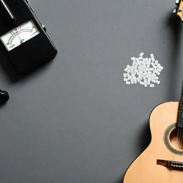 Minkissy 100Pcs Durable Acrylic Guitar Side Dot Marker Ivory for Fingerboard Decoration