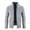 01 Gray, variant on zfwon Mens Sweater Knitted Zipper Cardigan Casual Loose Long Sleeve Stand Up Collar Outerwear Fall Winter Warm Fleece Coats Thick Hiking Office Loungewear with Pockets