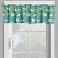 thumbnail image 2 of Ambesonne Fruits Window Valance, Raw Granny Smith, 54" X 18", Apple Green Teal, 2 of 5
