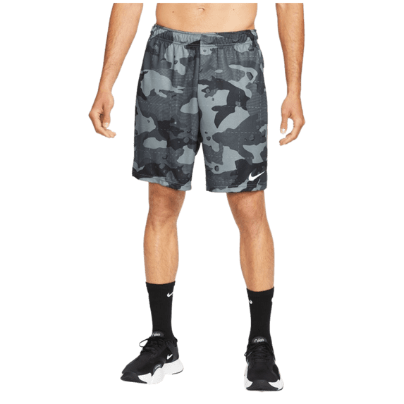 Nike Men's Camo Training Shorts (Smoke Grey/White, Small)