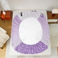 thumbnail image 5 of Castle Fairy Kids Teenagers Black Purple Eyelash Twin Sheet Sets,Dreamy Princess Bedding, 5 of 7