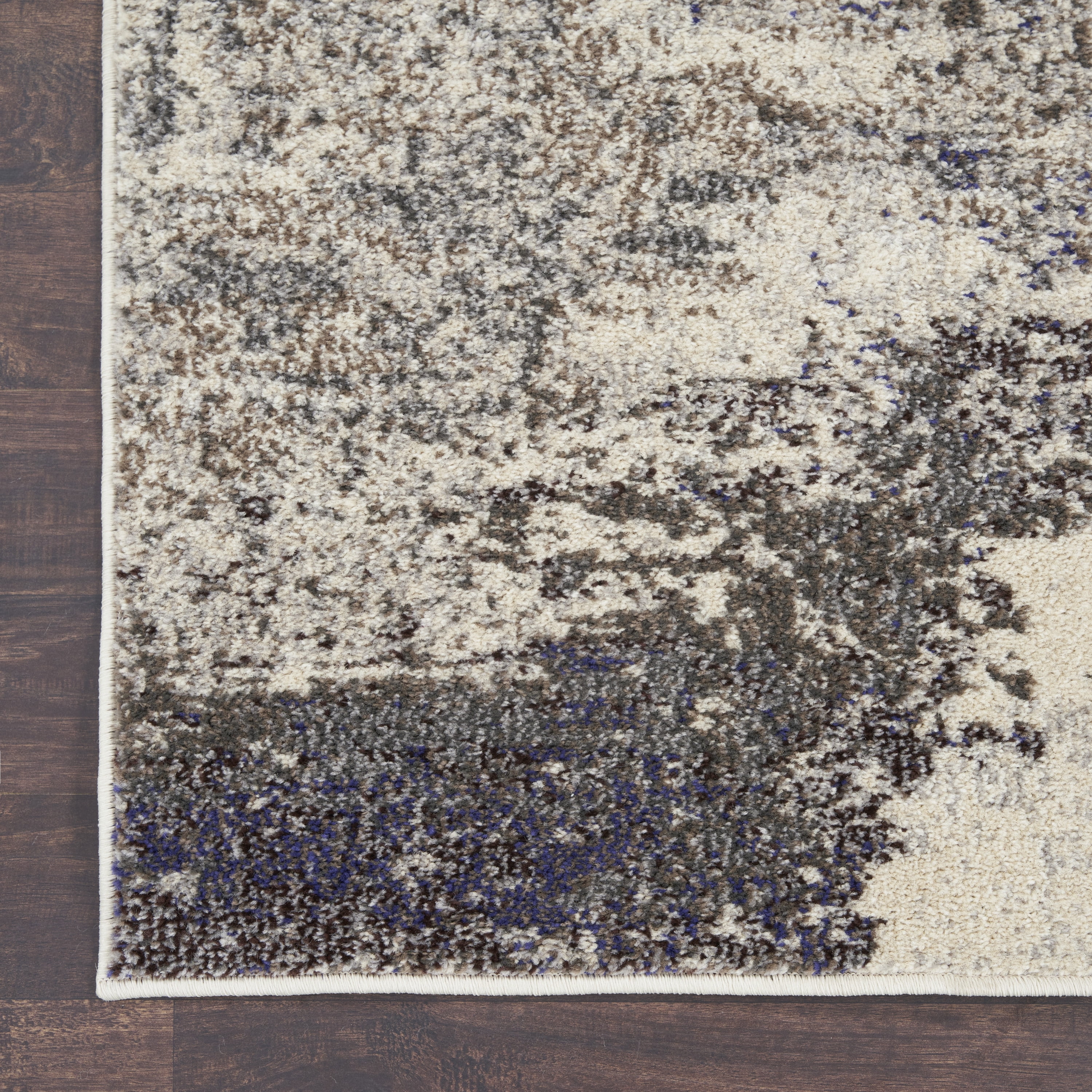 Nourison Celestial Abstract Ivory/Grey 2' x 6' Area Rug, (2x6)