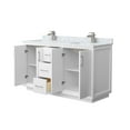 thumbnail image 4 of Wyndham Collection WCF414160DWHCMUNSMXX Strada 60" Free Standing Double Basin Vanity Set -, 4 of 7