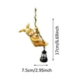 thumbnail image 3 of Solar Animal Garden Hanging Light Forest Animal Swing Lamp Ornament Outdoor with Rabbit Design Warm Glow Hanging Lantern Decor for Tree Branch Patio Yard Balcony Decoration, 3 of 4