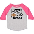 thumbnail image 3 of Inktastic I Watch Football with My Mommy Boys Toddler T-Shirt, 3 of 5
