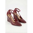 thumbnail image 2 of Women's Pointed Toe Double Ankle Strap Wedge Pumps, 2 of 6