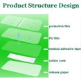 thumbnail image 4 of 10 Pcs Waterproof Transparent Adhesive Wound Dressing 4"x10" Waterproof Shower Protector Bandage Knee Replacement Surgery Bandage Disposable Bath Post, 4 of 4
