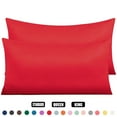 thumbnail image 2 of Silk Satin Pillowcase for Hair Skin Pillow Cases Set of 2 Zipper Pillow Covers, 2 of 11