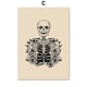 thumbnail image 1 of Pintura de arte de pared de Otoño de esqueleto de diente fantasma de Halloween botánico, carteles nórdicos e impresiones, arte de pared de sala de estar personalizable, 1 of 4