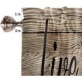 thumbnail image 5 of Sunflower Short Window Valance Curtains, Live Love Laugh Quoted Bronze Vintage Wooden Barn Print, Window Treatment Valances for Kitchen Bathroom Living Room Cafe Decor with Rod Pocket, 54 x 18 in, 5 of 6