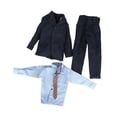 thumbnail image 1 of 1/6 Trajes formales para hombre Conjunto de ropa Vestir Accesorios de cosplay elegantes Moda Corbata de café, 1 of 9