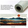 thumbnail image 3 of Extended Gaming Mouse Pad Large Desk Mat XXL 35.4x15.7in Mouse Pad Non-Slip Rubber Base Keyboard Pad Waterproof Desktop Mat for Laptop Computer Work Game Home Office-Abstract Red Sun, 3 of 6