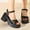 Black, variant on Wavsuf Sandals for Women Solid Beach Casual Summer Black Sandals Shoes Size 6