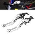 thumbnail image 2 of Rdeghly 1Pair Motorcycle Scooter CNC Aluminum Modification Double Disc Brake Lever, 2 of 8