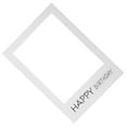 WAXIAYU Happy Birthday Party Frame DIY Paper Picture Frame & Photo