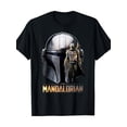 thumbnail image 1 of T Shirt Star Wars The Mandalorian Helmet & Iconic Character Cotton, 1 of 5