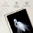 thumbnail image 6 of Elephant Stock Egret Bird Watching Wall Art - Vertical Canvas Wall Art - Living Room Wall Decor - Animal Canvas - Black And White Decor By Ben Li - 26" x 39", 6 of 8