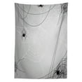 thumbnail image 3 of Ambesonne Halloween Tablecloth Rectangular Table Cover, Hanging Animals Horror, 52"x70", White Black and Grey, 3 of 4