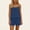 Blue, variant on CHUMUD Summer 2 Piece Outfits Sets for Women Sleveless Backless Cami Tops & Bermuda Shorts Casual Loose Beach Vacation