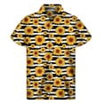 thumbnail image 3 of Camisa hawaiana con estampado 3D de girasoles para hombre, ropa para hombre, camisas hawaianas florales, blusas de manga corta de verano, blusa con botones y solapa de calle, 3 of 5