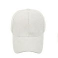 thumbnail image 3 of UTSJKR Women Classic Solid Color Corduroy Baseball Cap, Light Warm Comfortable Style, Spring Autumn Outdoor Sunshade Daily Leisure Head Cap Gray, 3 of 4