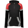 thumbnail image 1 of Ladies Retro Grade Jacket, Black & Scarlet - Extra Small, 1 of 1