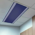 thumbnail image 2 of 2 Pack Navy Blue White Fluorescent Light Covers for Ceiling Lights Geometric Greek Style Abstract Art Magnetic Ceiling Light Covers Overhead Light Filters for Office Classroom Home, 2 of 9