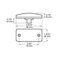 thumbnail image 2 of Peterson Manufacturing (V2548A) Amber Clearance/Marker Light with Reflex, 2 of 2