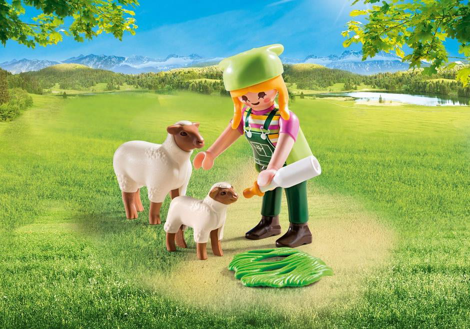 Playmobil New Style Sheep & Lamb for Farm Country Life NEW 