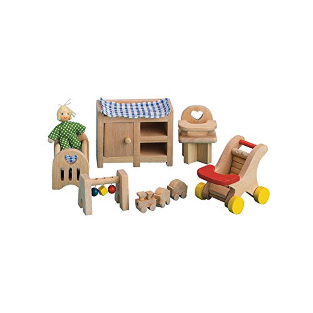 Small World Toys Ryans Room Wooden Doll House Night, Night Sleep Tight